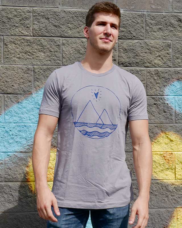 Sun Heart – Grey | White Ink