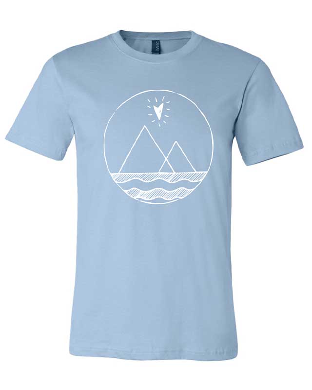 Sun Heart – Grey | White Ink
