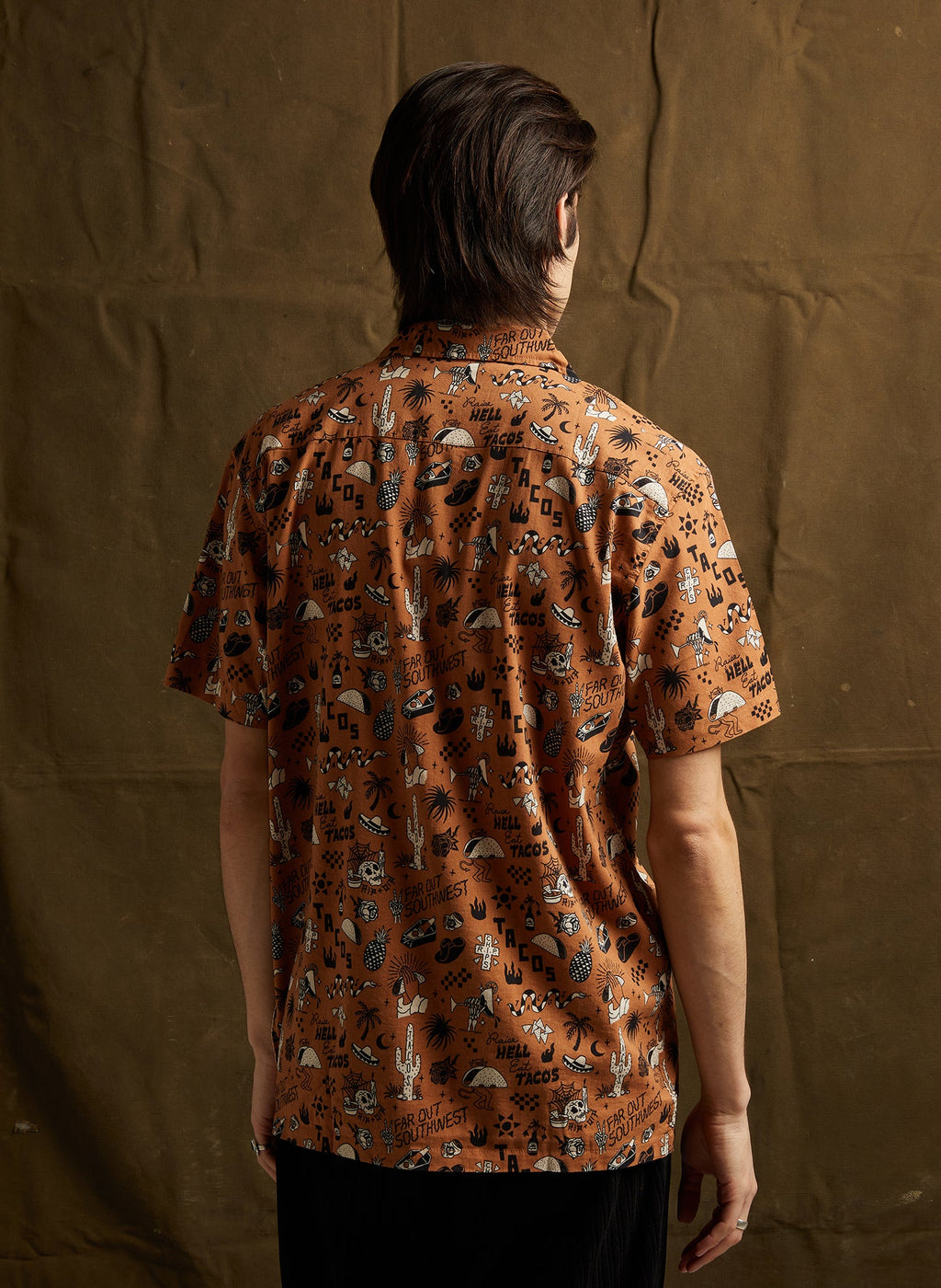 Raise Hell Eat Tacos Button-Up