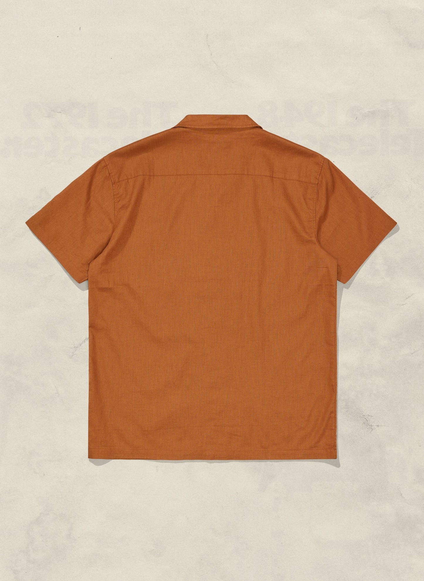 Vacation Hemp Button Up Shirt - Rust