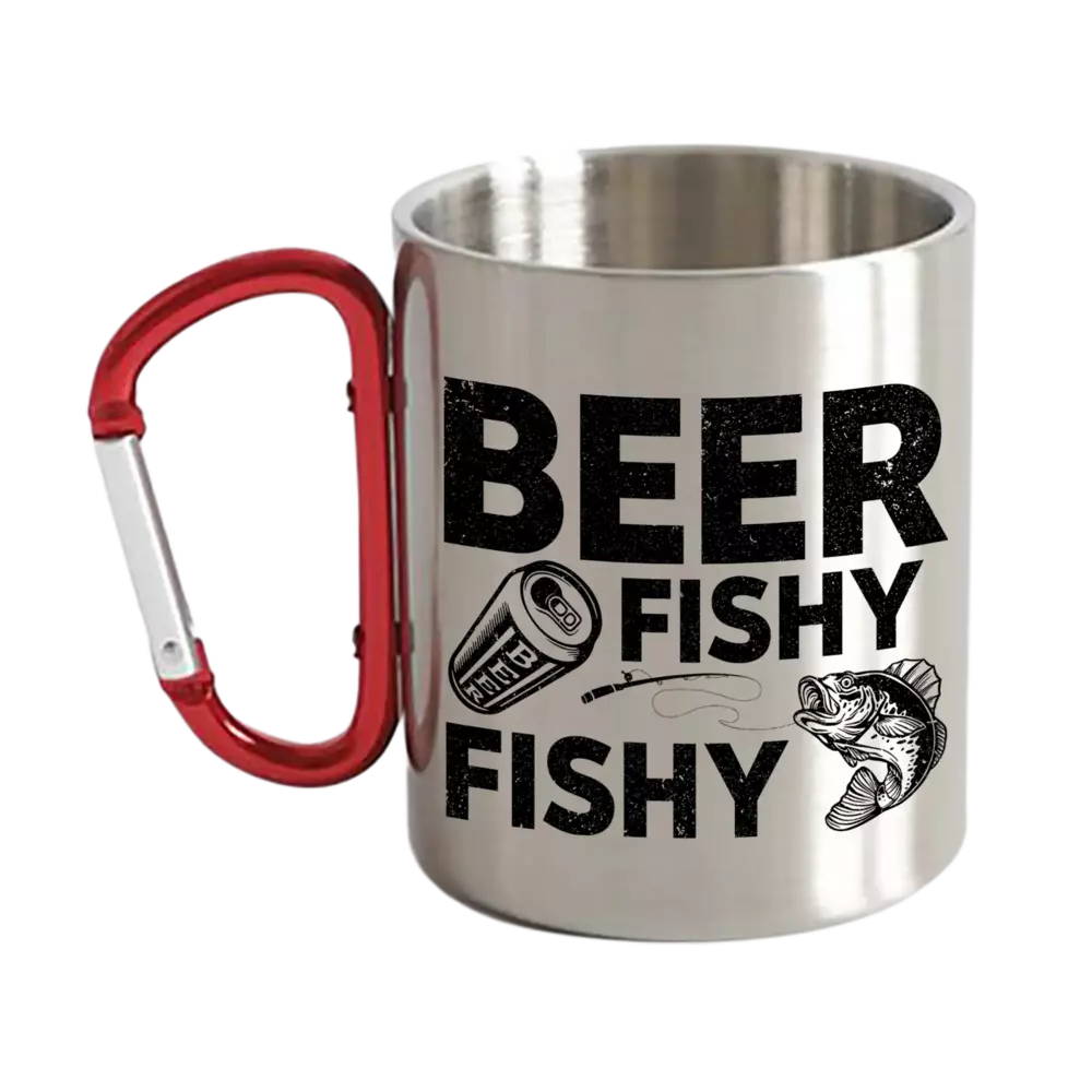 Beer Fishy Fishy Carabiner Mug 12oz