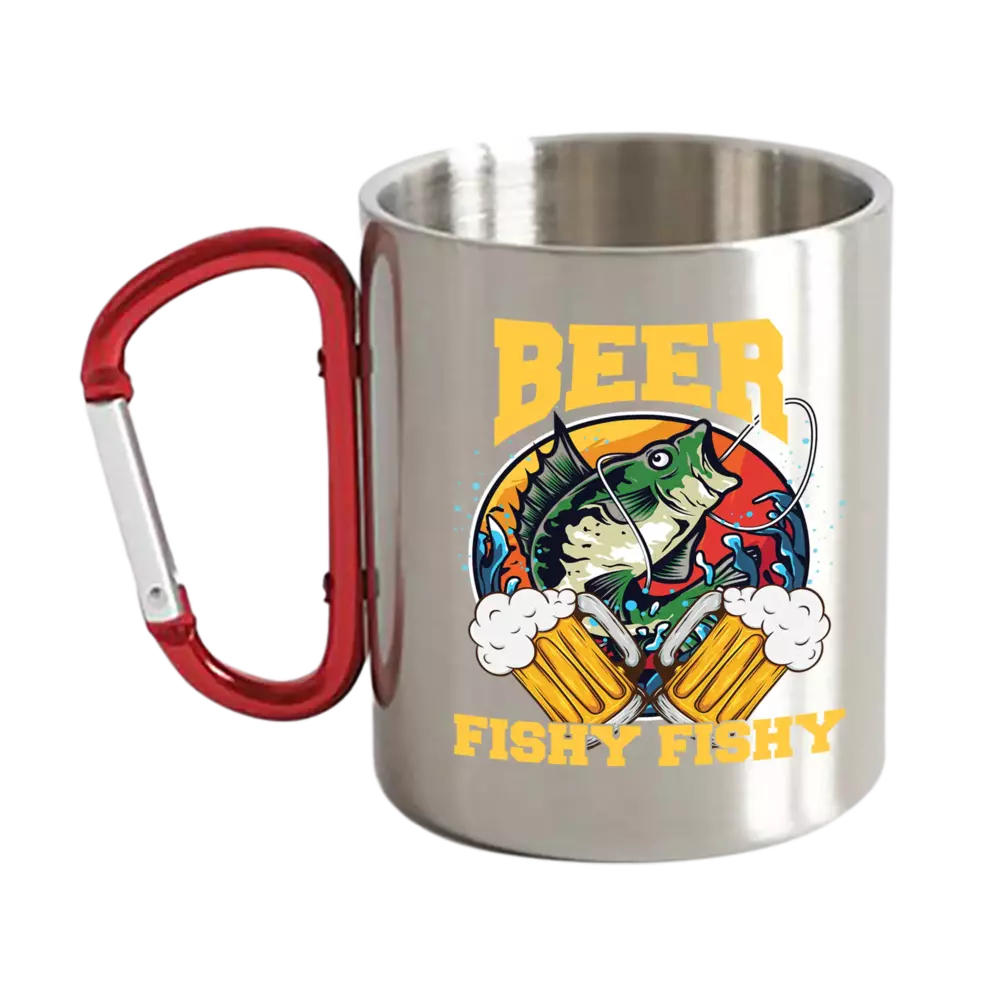 Beer Fishy Fishy 2 Carabiner Mug 12oz