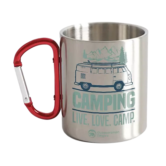 Camping Live Love Camp Carabiner Mug 12oz