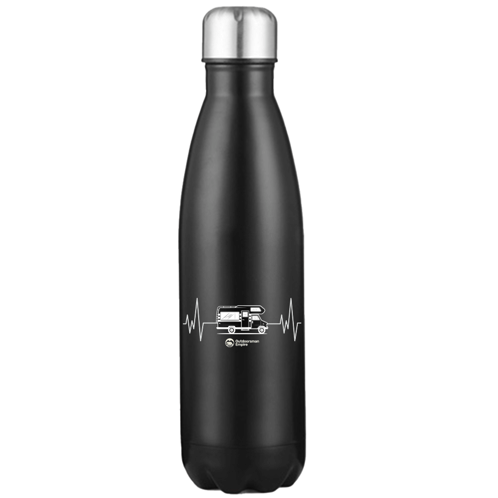 Camping Cardiogram Stainless Steel Water Bottle