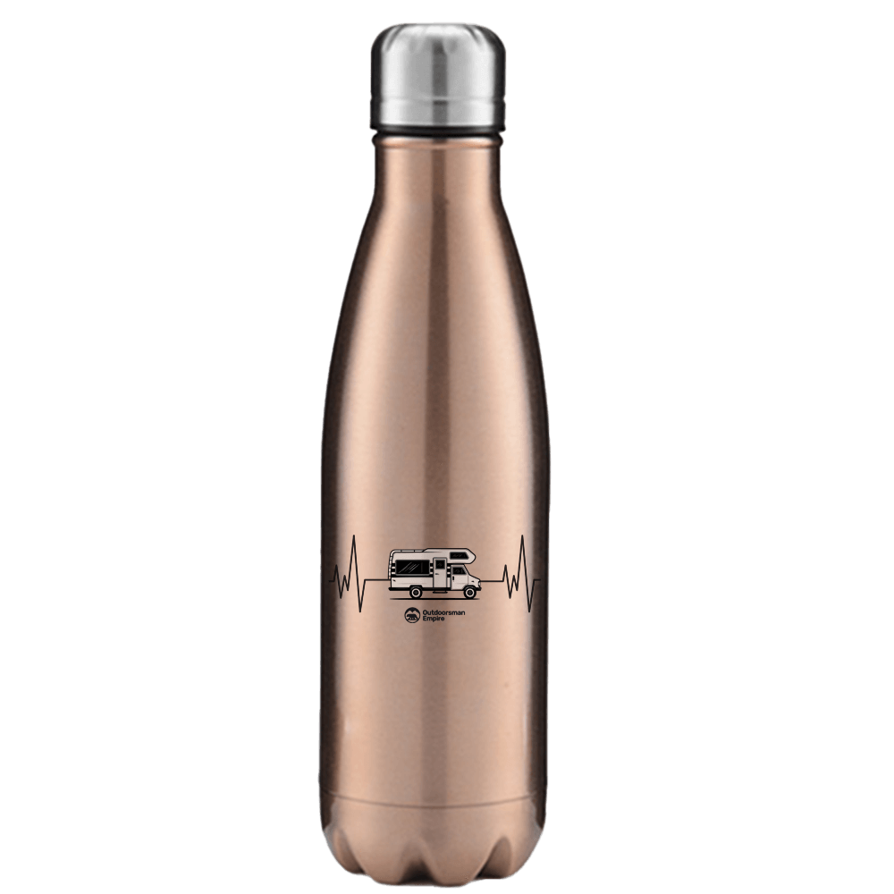 Camping Cardiogram Stainless Steel Water Bottle