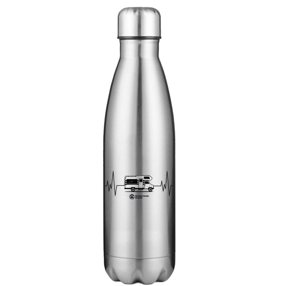 Camping Cardiogram Stainless Steel Water Bottle