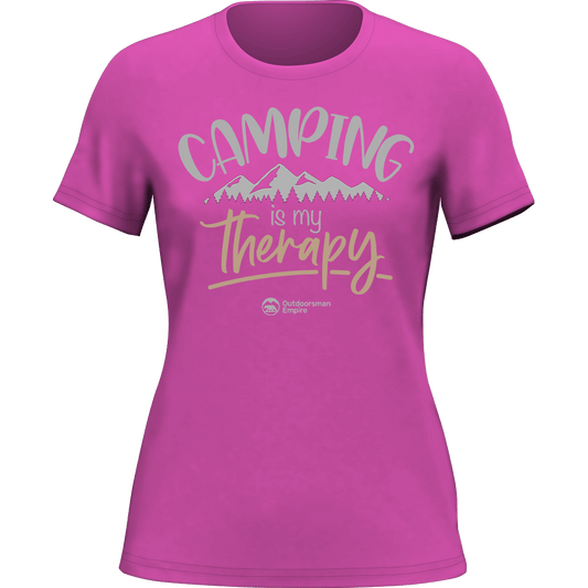 Camping Is My Therapy T-Shirt for Women