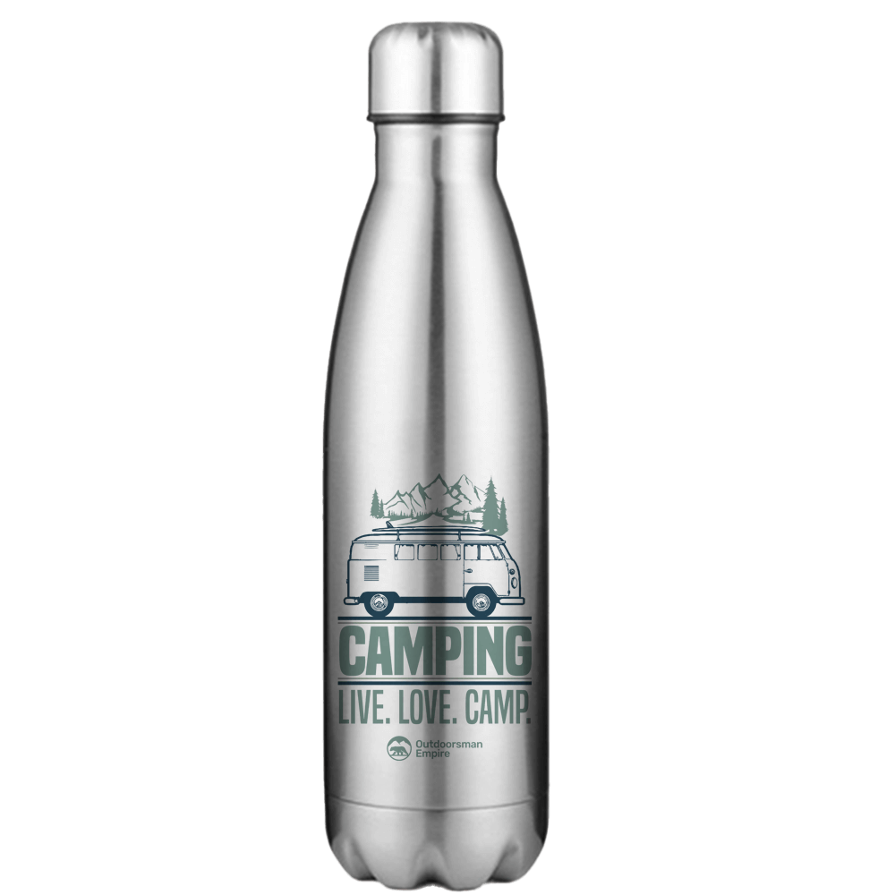Camping Live Love Camp Stainless Steel Water Bottle