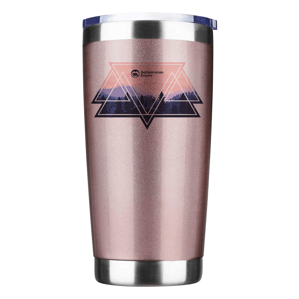 Camping Triangles Insulated Vacuum Sealed Tumbler