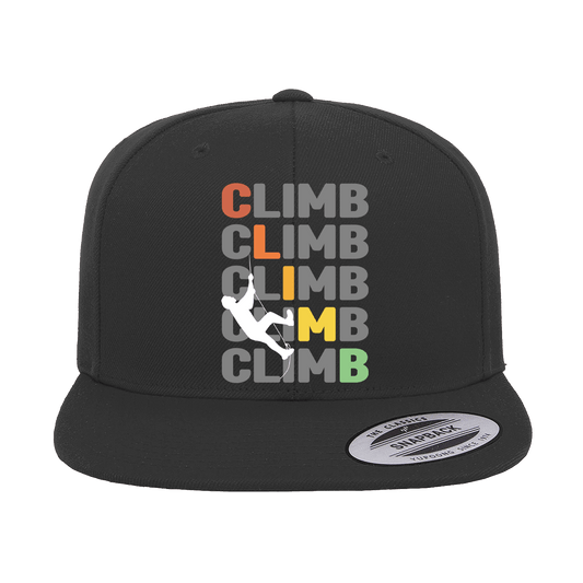 Climb Printed Flat Bill Cap