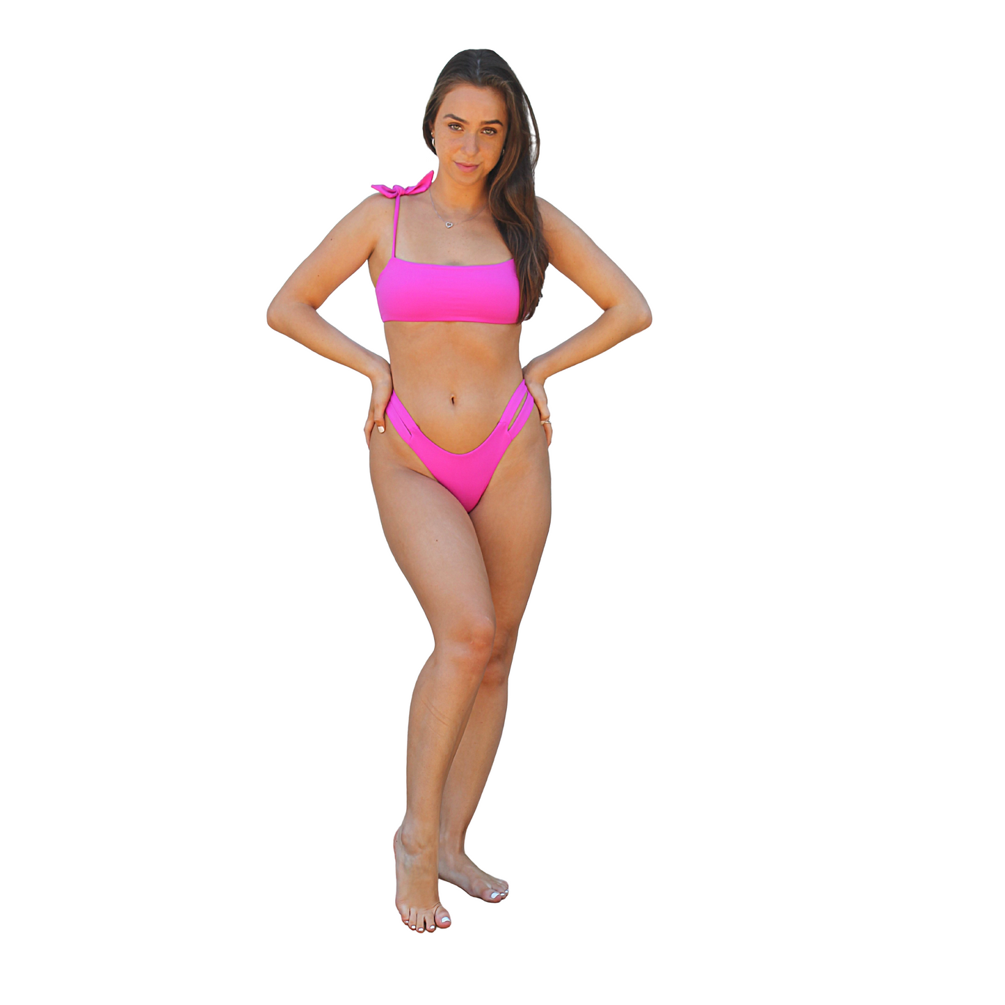 Emília Bikini Bottom - Hot Pink