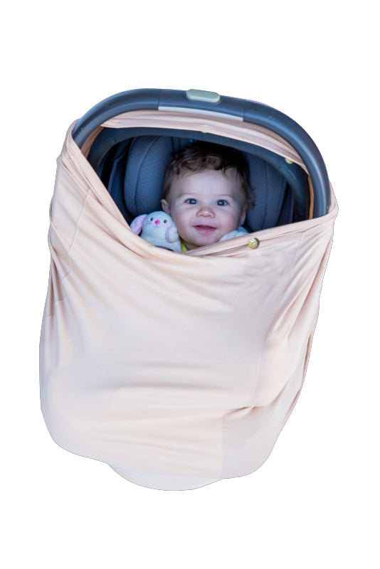 Snuggle Shield® LUXE Protection™ Multi-Use Air Filtering Infant Cover Tan