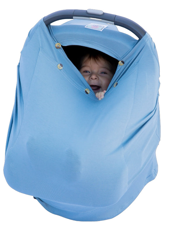 Snuggle Shield® LUXE Protection™ Multi-Use Air Filtering Infant Cover Blue