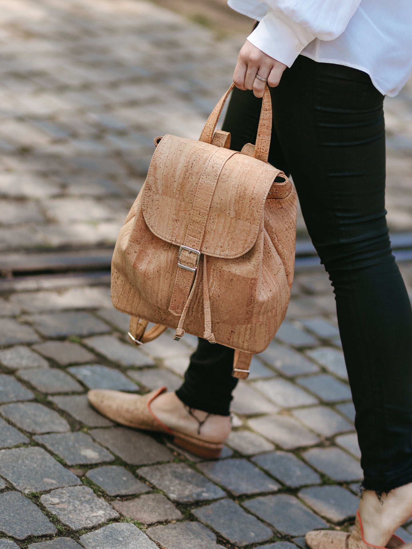 Cork Leather Signature Backpack – MJ's Place