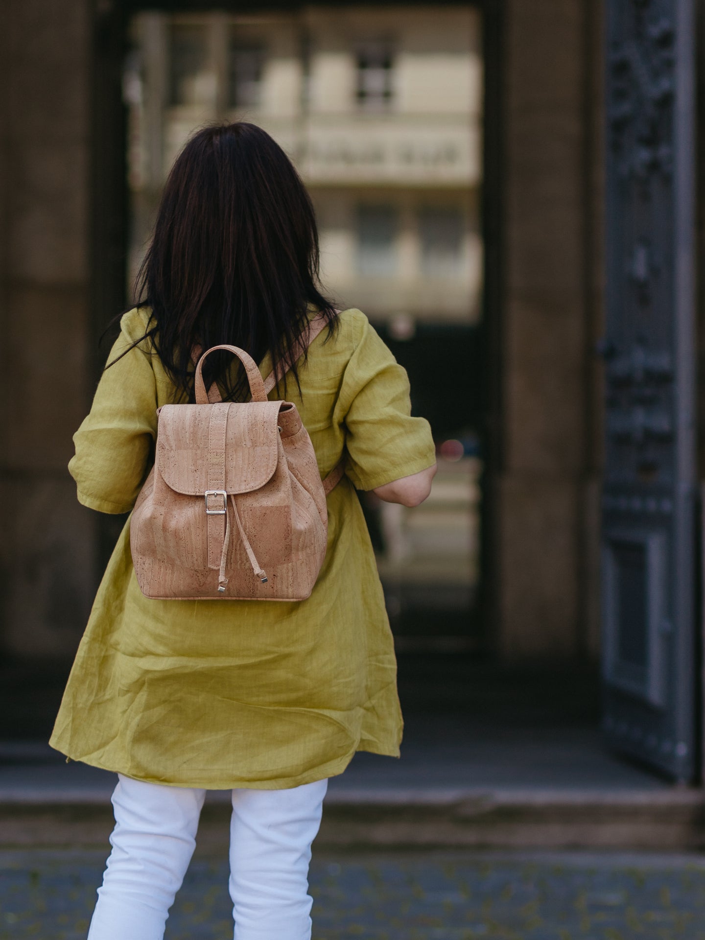 Cork Leather Signature Backpack