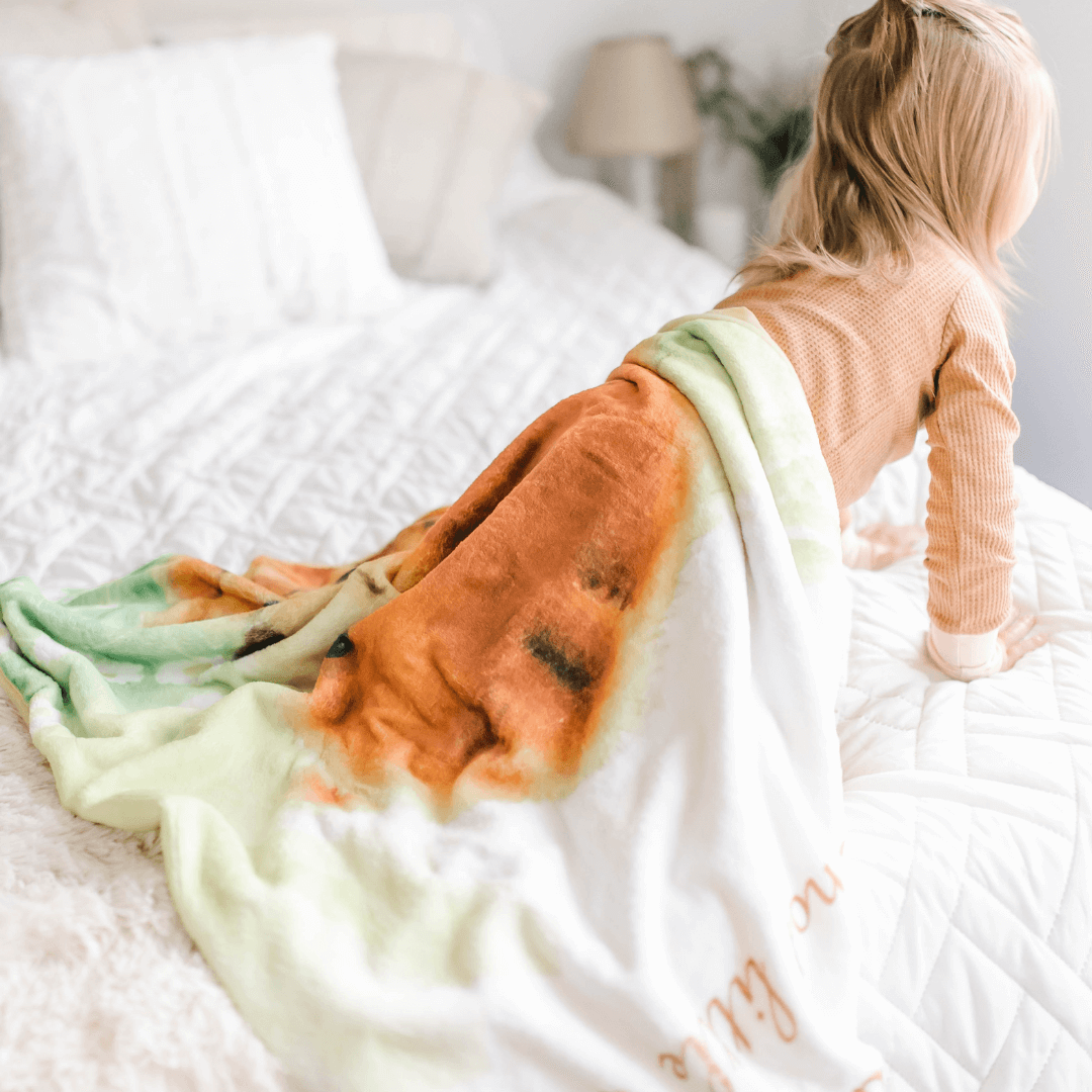 Bamboo Viscose Minky Bear Blanket - Double Layers - Let Me Love You A Little More