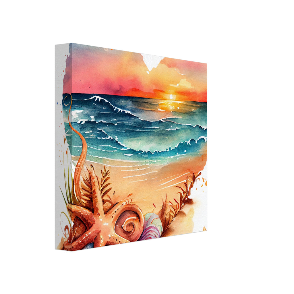 Canvas - Beach Heart Thick