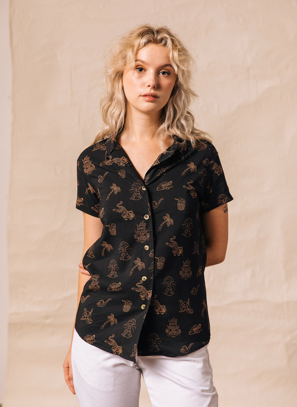 Spicy Noods Button-Up