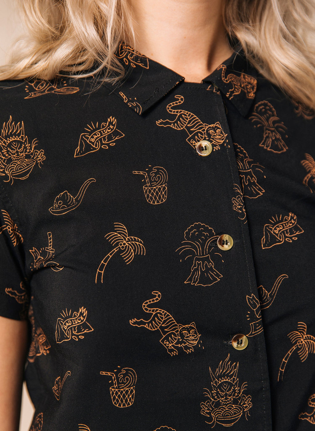 Spicy Noods Button-Up